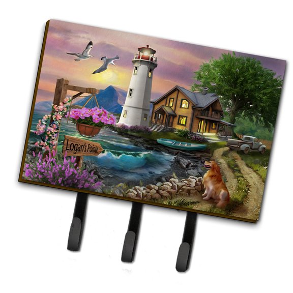 Logan's Pointe Lighthouse Golden Retriever Leash or Key Holder