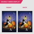 thumbnail image 4 of Welcome Halloween Garden Flag Pumpkin Garden Flag Cute Cat Vertical Double Sided Rustic Farmland Burlap Yard Lawn Outdoor Decor 12.5x18, 4 of 4