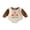 Beige, variant on Cjfdfy Newborn Baby Boy Girl Thanksgiving Outfit Gobble Till You Wobble Romper Waffle Knit Contrast Long Sleeve Bodysuit Cute Little Turkey Thanksgiving Fall Winter Outfit