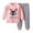 Pink, variant on Ketyyh-chn99 Baby Girls Clothes Fashion Toddler Baby Girl Fall Winter Clothes Letter Print Leopard Color Block Long Sleeve Pullover Sweatshirt Pants Set Size for 3-6 Months,Watermelon Red