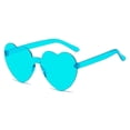 thumbnail image 1 of Gafas de sol con forma de corazón de melocotón para hombre y mujer, gafas de sol con forma de corazón integradas, de gelatina transparente y color amor, 1 of 6