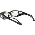 thumbnail image 6 of Global Vision Escort OTG Motorcycle Safety Sunglasses for Men or Women Z87.1 Safety-Rated Black Frame w/ Clear Lens (Black/Clear), 6 of 8