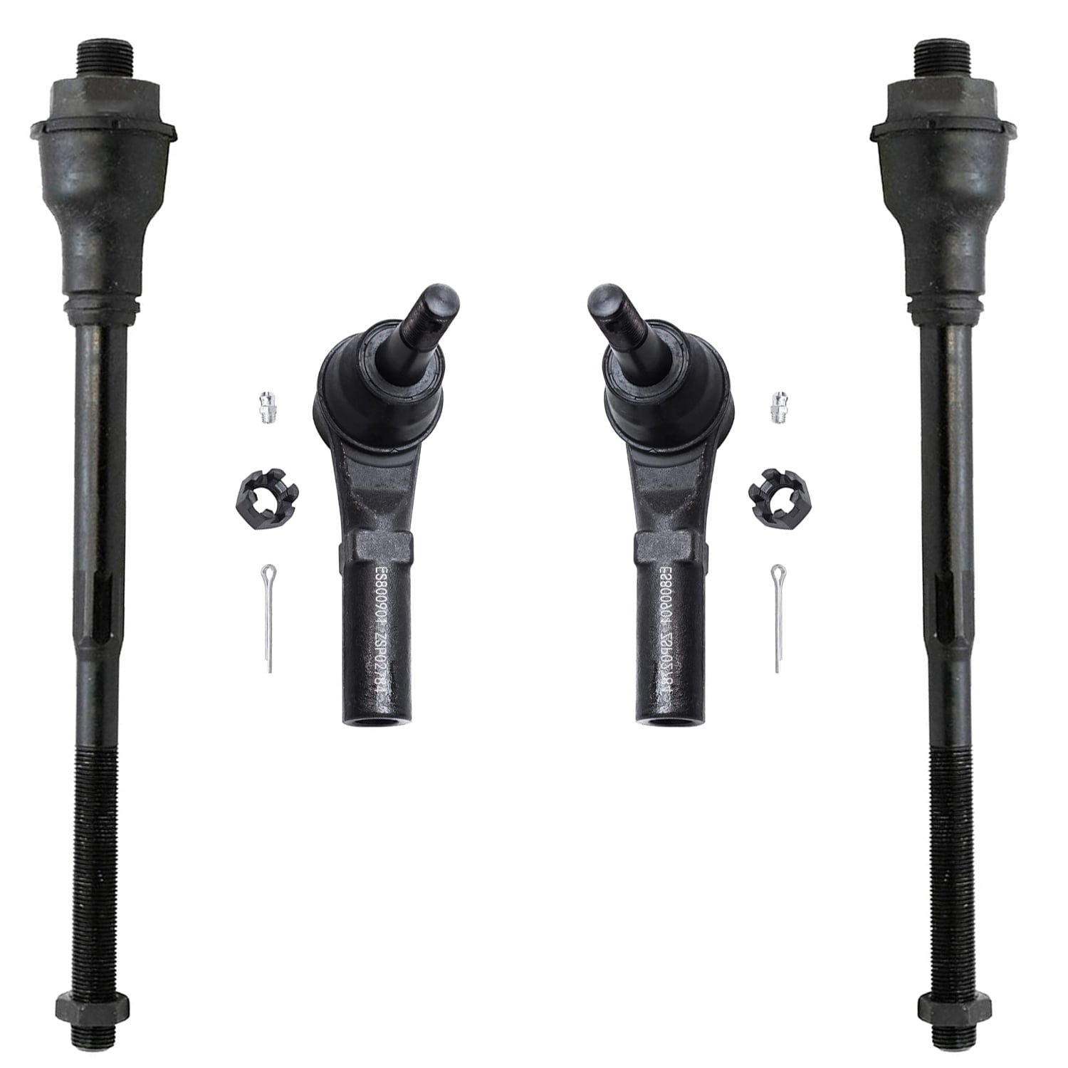 Detroit Axle - Front 11pc Suspension Kit for 2011-2019 Chevy Silverado GMC Sierra 2500HD 3500HD, 2 Upper Control Arms 2 Lower Ball Joints 2 Sway Bars 4 Outer and Inner Tie Rods 1 Idler Arm Replacement
