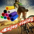 thumbnail image 3 of 1 Pair Handlebar Extension Riding Accessories Various Colors Universal Bicycle Handlebar Grips Bicycle Handle Cover Non-slip Bike Rubber Handlebar Cover GREEN, 3 of 8