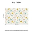 thumbnail image 3 of Rocae Chicken Printed Heat Resistant Place Mats,Classic Hemstitch Cloth Fabric Placemats Imitation Linen Place Mat Table Mats 18x12 inch, 3 of 9