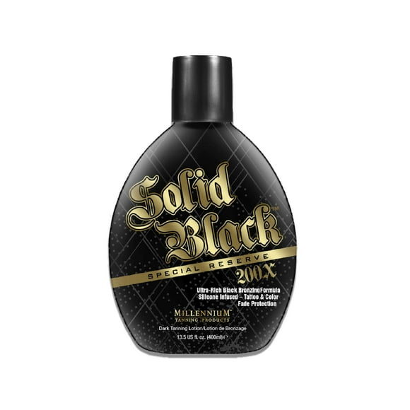 Loción bronceadora Millennium Tanning Solid Black Special Reserve