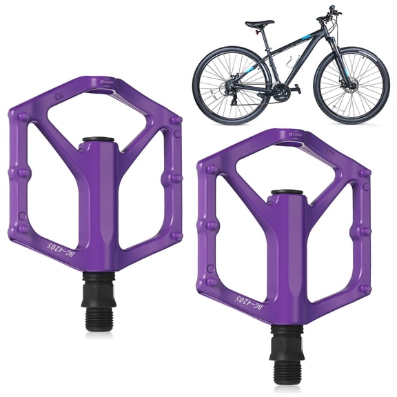 WRISTBIQUE Aluminum Alloy Bike Pedals Rugged Nonslip for Road and Mountain Cycling
