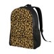 thumbnail image 2 of Disketp Gold Glitter Leopard Mochila Unisex de Apertura Lateral Completa, Mochila para Laptop para Escuela, Trabajo y Viajes, 2 of 8
