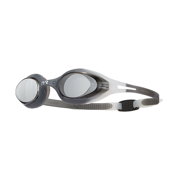 TYR Hydra Flare Adult Swim Goggles – Low Profile Training Goggles with Wide Vision, Anti Fog, Easy Adjust Fit, Smoke