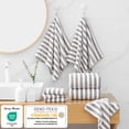 thumbnail image 5 of Jessy Home 6 Piece Light Gray Bath Towel Set for Bathroom-2 Bath Towels,2 Hand Towels,2 Washcloths Soft and Plush Highly Absorbent Towel for Hotel & Spa, 5 of 7