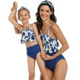 thumbnail image 1 of Mommy and Me Bathing Suit Two Piece Swimming Suit Family Matching Swimsuits Ruffle Bikini Set, 1 of 5