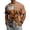 A002-Brown, variant on Mens Halloween Shirt Graphic Halloween Tshirts Funny Jack-o'-lantern Face Print Short Sleeve Halloween Blouse Tops