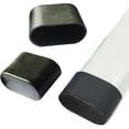 thumbnail image 3 of Lefu 10 X Rubber Chair Leg Cap Oval Covers Furniture Table Feet Floor Protectors, 3 of 9