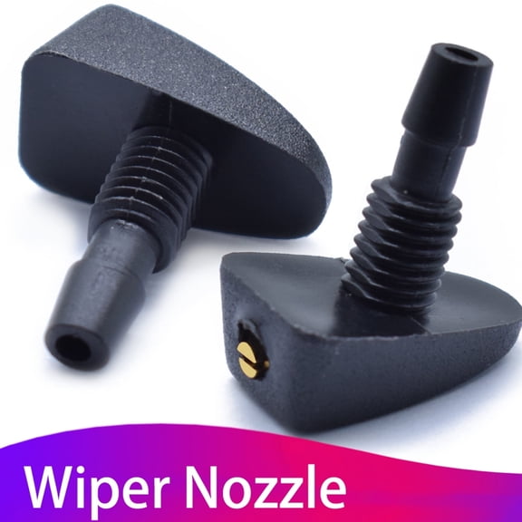 2Pcs Universal Front Windshield Washer Nozzle Spray Washer Sprinkler
