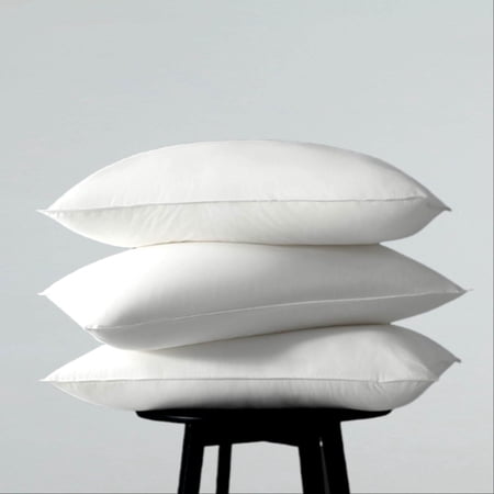 Highland Feather 850 Loft Hungarian Goose Down Pillow 500 TC Cotton Casing Medium-Firm - King - Set of 2