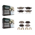 thumbnail image 1 of TEC Front Rear Ceramic Brake Pads Kit for Car Fiat 500 KTC-100252, 1 of 10