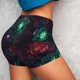 thumbnail image 4 of Fotbe Red And Green Carnation Shorts Sin Costuras – Shorts Deportivos de Cintura Alta para Mujer, Elásticos para Gimnasio, Yoga, Running o Ciclismo-Medium, 4 of 8