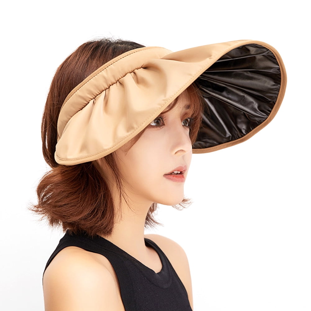 Accessories Sun Hats Adjustable Ladies Wide Brimmed Visor Hat Plastic