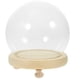 thumbnail image 2 of Vitrina Transparente con Base de Madera Campana de Vidrio con Flor Eterna, 2 of 7