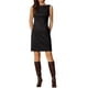 thumbnail image 2 of VESTIDO DE ANTE SINTÉTICO SIN MANGAS CON CUELLO BARCO PARA MUJERES INSPIRE CHIC TALLA S NEGRO, 2 of 6