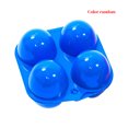thumbnail image 1 of ziyahi Plastic Egg Container Camping Portable Picnic Holder Kitchen Egg Storage Box 4 Grid Color Random, 1 of 6