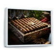 thumbnail image 2 of Designart "Brown Cuban Cigars II" Fashion Floater Framed Wall Art Living Room, 2 of 7