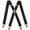 Black-05, variant on Mens Suspenders with 4 Swivel Hooks Adjustable Heavy Duty Braces