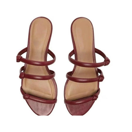 

KIRINWS Women Fashion Flats Sandals Slides Slip-On Sliders Casual Summer Beach Soft Slippers Shoes Size