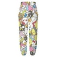 thumbnail image 4 of Hello Kitty Women's Harem Pants, Hippie Casual Pants Flowy Yoga Trousers with Pockets, 4 of 7