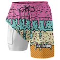 thumbnail image 4 of Kcolen Mens Swim Trunks 9 Inch,2 in 1 Swimsuit Swim Shorts Quick Dry Board Short Beach Bathing Swimming Swimwear with Pockets, 4 of 5