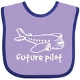 thumbnail image 3 of Inktastic Future Pilot Airplane Doodle Plane Boys or Girls Baby Bib, 3 of 4