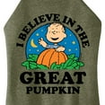 thumbnail image 3 of Peanuts - I Believe In The Great Pumpkin - Juniors High Neck Tank Top, 3 of 6