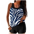 thumbnail image 2 of gakvbuo Tankini Swimsuits For Women With Boyshorts Swimwear Two Piece Bathing Suits Women Conservative Print Strappy Back Set Two Piece Swimsuits Swimdress, 2 of 6