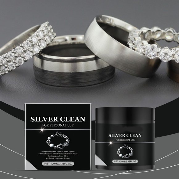 Limpiador de joyas Silvers, solución limpiadora para la oxidación y el ennegrecimiento de joyas. Elimina suavemente la suciedad y restaura. Para uso doméstico. 100 ml.