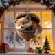 thumbnail image 4 of Artesanías Decorativas Adorno navideño de animales del bosque para árbol de Navidad, colgante acrílico de 8 cm para decoración festiva (1 unidad) Rkxzt, 4 of 9