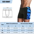 thumbnail image 4 of NFTIGB Men's Quick Dry Swimming Trunks Sport Underwear Drawstring Boxer Briefs Summer Breathable Elastic Swimsuit Bottom with Mesh Lining Blue Size L (7.9 inches / 20 cm), 4 of 4