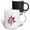 Multicolor, variant on 3drose, Pink Tulips in Artistic Ottoman Turkish Style, 11oz Two-tone Green Mug