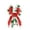 A, variant on Christmas Decorative Bow – Polyester Fabric Holiday Ribbon with Santa & Snowflake Patterns, Easy Hanging Festive Prop for Tree, Door, Gift Wrap