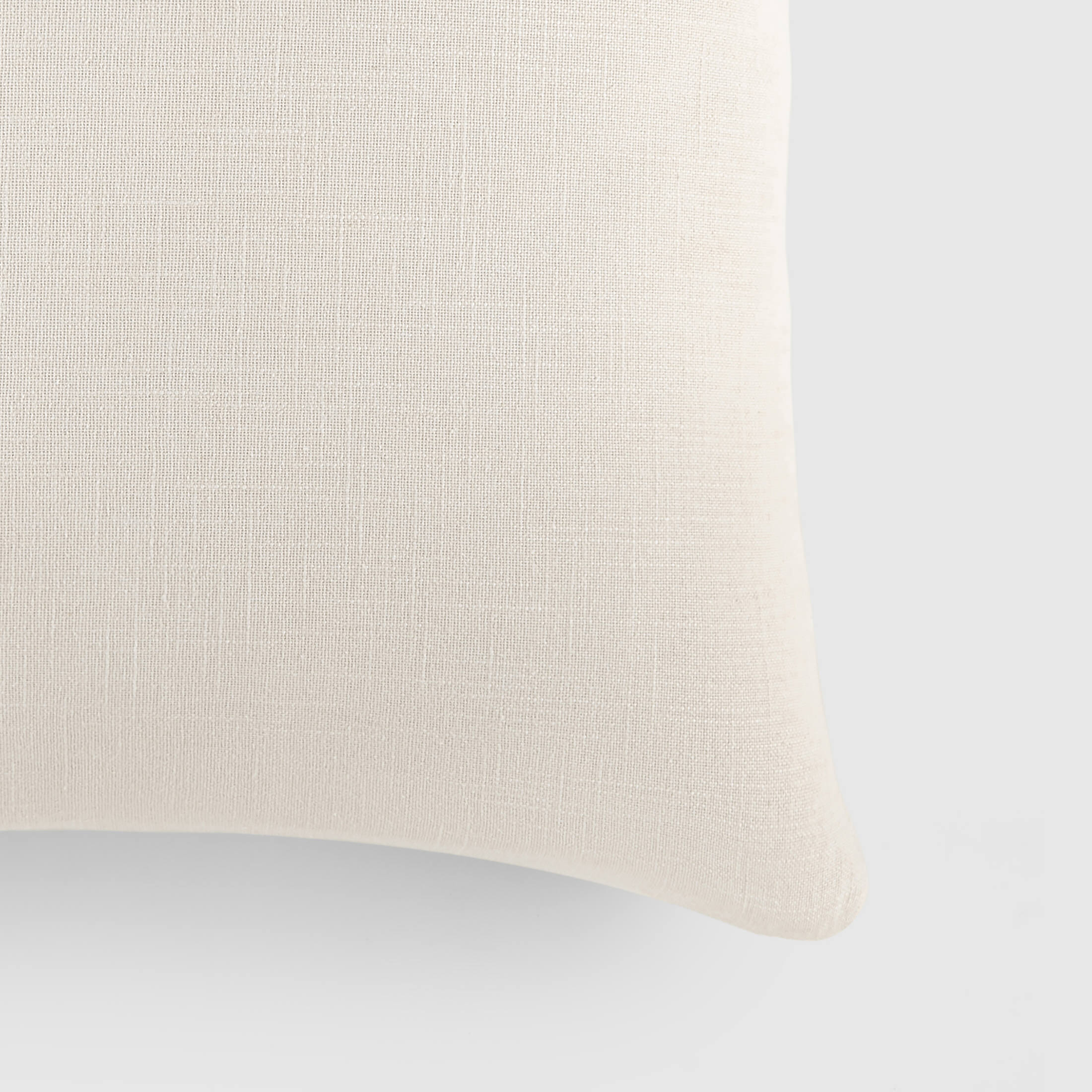 Stone Washed Throw Pillows in Distressed Cotton Solid Natural by Comfort Canopy