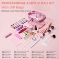 thumbnail image 4 of Kit de uñas acrílicas Wilfniee para principiantes con mano de práctica y lámpara UV, 4 of 9