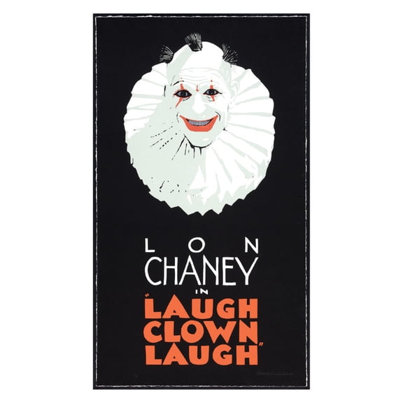 Western Graphic Laugh Clown Laugh Movie Poster 11inx17in Mini Poster 11x17 poster Color Category: Multi, Unframed, Ages: Adults, Rectangle