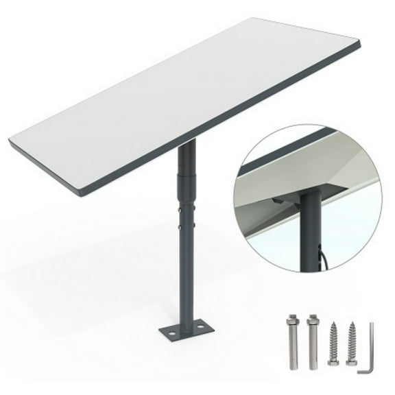 Starlink Gen 3 T-Shape Pole Mount Bracket – Roof & Wall Installation Kit for Flat Dish – Waterproof Rustproof with Screws & Cable Channel – 9.8" Tube