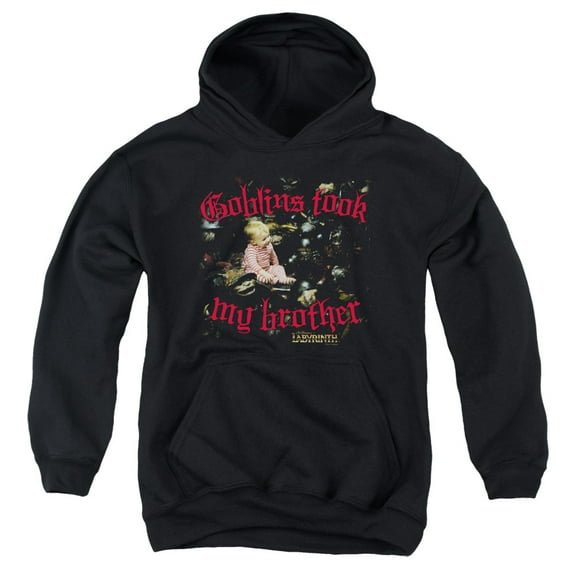 Labyrinth - Goblins Took My Brother - Youth Hooded Sweatshirt - Large