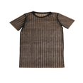 thumbnail image 4 of Robe de Plage en Maille Transparente à Rayures Manches Courtes Blanche L, 4 of 4
