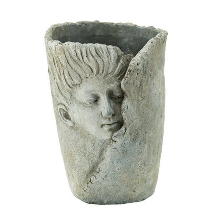 A&B Home Gray Dreaming Profile Outdoor Planter Medium