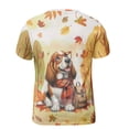 thumbnail image 2 of Welcome Fall Basset Hound Enjoys School Time Autumn Fall Leaves All Over Print 3D Shirt Unisex Merch Bassets Dog Breed Lovers Gifts Idea - 02013, 2 of 6