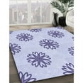 thumbnail image 2 of Ahgly Company Indoor Rectangle Patterned Lavender Blue Area Rugs, 8' x 10', 2 of 6