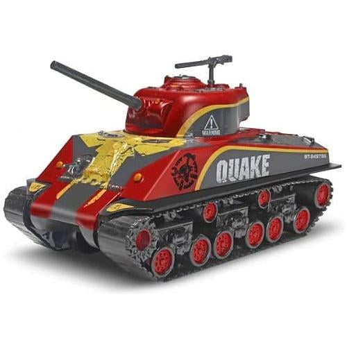 Combat Crushers Quake Sherman Tank (85-1754) Snap Tite 1:48 Scale Tank Plastic Model Kit