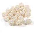thumbnail image 1 of Jaula de bolas de mimbre Natural de ratán, 20 Uds., artesanías coloridas, adornos de decoración, boda, fiesta de Navidad, mesa, boda, escritorio, jardín, colgante decorativo, 1 of 1