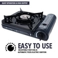 GAS ONE NEW 10,000 BTU CSA List Portable Butane Gas Stove with Carrying